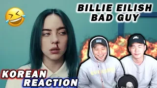 (ENG) KOREAN BOYS react to BILLIE EILISH - BAD GUY