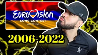 🇦🇲 ALL Armenia Eurovision Songs 2006-2022 *REACTION*