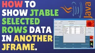 JAVA GUI - How To Display JTable Selected Rows On Another JFrame JTabel - Netbeans (Source Code)