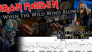 How to play Adrian Smith's solos #25 When The Wild Wind Blows (with tablatures and backing tracks)