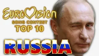 My Top 10 Eurovision Entries From Russia.