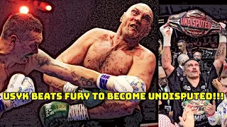 OLEKSANDR USYK BEATS TYSON FURY TO BECOME UNDISPUTED & BECOME THE BADDEST MAN ON THE PLANET!!!