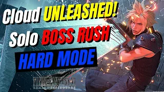 Boss Level Cloud Gameplay (All Bosses) | Hard Mode/No Healing | Final Fantasy VII Remake