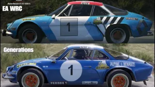 EA Sports WRC vs WRC Generations|Car comparison 1
