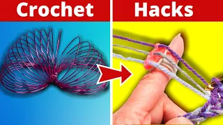 5 HACKS IN 1 MINUTE! Crochet Hacks And Tips Part 2