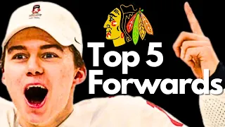 Top 5 Blackhawks Prospects REVEALED (forwards)🔥