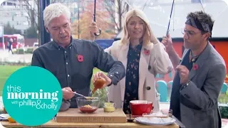 Gino Gate Crashes Phillip's Smokey Ribs Recipe | This Morning