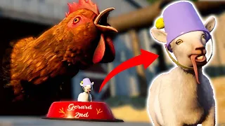 EATEN BY A GIANT CHICKEN! (Goat Simulator 3)