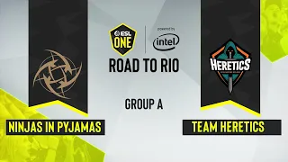 CS:GO - Team Heretics vs. Ninjas in Pyjamas [Nuke] Map 1 - ESL One: Road to Rio - Group A - EU