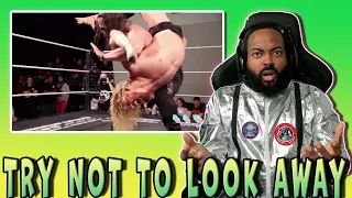 PRO WRESTLING TRY NOT TO WINCE OR LOOK AWAY CHALLENGE 7 (REACTION)