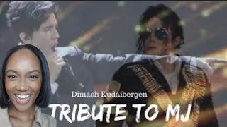 FIRST TIME REACTING TO | DIMASH "TRIBUTE TO MJ" REACTION