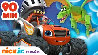 Blaze y los Monster Machines | ¡Los mejores rescates de Blaze durante 90 minutos! | Nick Jr.