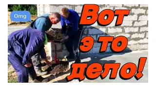 Прорыв в строительстве! Работаем с бетоном! Полы, столбы, планировка…