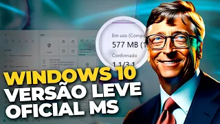 Windows 10 Leve Oficial da Microsoft! Versão Para Seu PC/NOTEBOOK Fraco