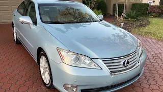 11 Lexus ES350 LUXURY PKG NAV BLUETOOTH XM BACK-UP CAMERA HTD/COOLED SEATS NEWER TIRES FL OWNED MINT