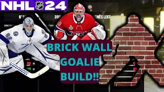 THIS GOALIE BUILD WILL GET YOU BRICKED UP (LIKE THE WALL YOU ARE)!! NHL 24 BEST GOALIE BUILD!!