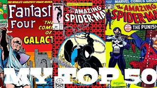 Top 50 comic books in my collection (tag video)