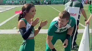 Cheerleader Gets a Surprise Proposal #Shorts