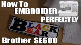 How to embroider using the Brother SE600