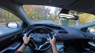 Honda Civic 1.8 i-VTEC i-Shift Mk8 | POV Drive on twisted road