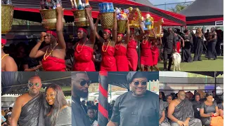 Desmond Eliot,Jackie Appiah and NDC party members stormed John dumelo Mother’s funeral.