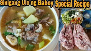 Sinigang Ulo ng Baboy | Pig head soup | Special recipe | Pang negosyo o Pang ulam | WeniRush TV