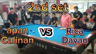 babaeng tirador Ng davao. Rica davao vs apan calinan. 2nd set. race 3 bet 3,300 March 24,2023