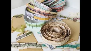 Scrap Paper Ruffle Rolls - Tutorial (BUST THOSE STRIP SCRAPS!)