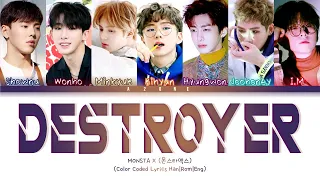 Destroyer - MONSTA X (몬스타엑스) [Color Coded Lyrics Han|Rom|Eng]