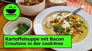 Wärmende Kartoffelsuppe mit Bacon 🥓 Croutons von KochMalSchnell