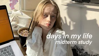 study vlog | preparing for midterms, cafe study, my daily life as a uni student