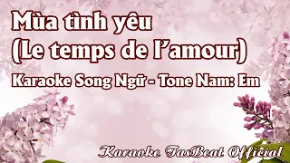 Karaoke Song Ngữ Mùa Tình Yêu Tone Nam | TAS BEAT