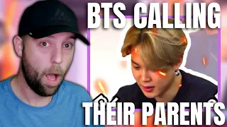 BTS Calling Their Parents on Camera REACTION