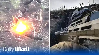 Brave Ukrainian troops defend against Russian attacks near Bakhmut