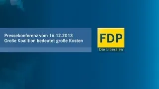 Große Koalition bedeutet große Kosten