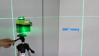 Kaitian 12 Lines 3D Laser Level 360 Self Leveling Horizontal & Vertical Cross Green Laser Level