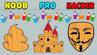NOOB vs PRO vs HACKER - Cut and Paint
