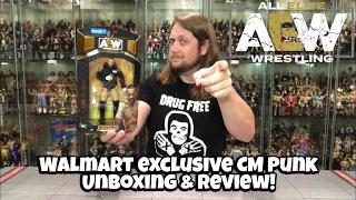 CM Punk AEW Unrivaled WalMart Exclusive Unboxing & Review!