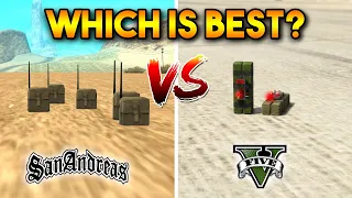 GTA 5 STICKY BOMBS VS GTA SAN ANDREAS SACHET (WHICH IS BEST?)