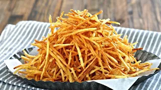 Crispy Crunchy Shoestring Potatoes Recipe