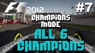 F1 2012 Champions Mode - All 6 Champions in Austin Texas  (Gameplay/Commentary)
