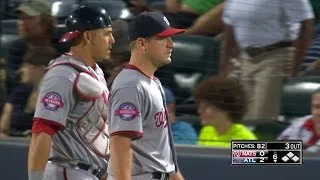 WSH@ATL: Zimmermann holds Braves to two runs over six
