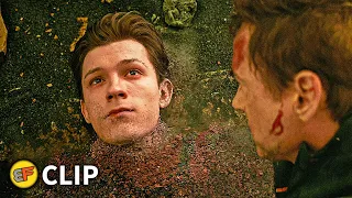 Spider-Man "I Don't Want To Go" - Ending Scene | Avengers Infinity War (2018) IMAX Movie Clip HD 4K