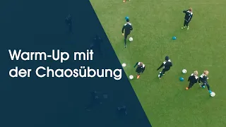 Warm-Up mit der Chaosübung - Fußballtraining am Deutschen Fußball Internat