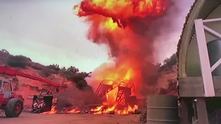 The Incredible Hulk Wildfire oil mine transformation scene