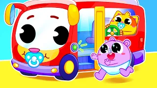 Baby! Get On The Bus for Kids | Funny Songs For Baby & Nursery Rhymes by Toddler Zoo