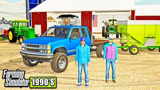 NEW FARMHAND ARRIVES AT A 1990'S AMERICAN FARM! (ROLEPLAY) | 1990'S