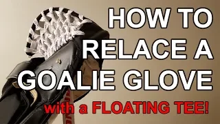 How to Relace Goalie Glove - Skate Lace Floating T - DIY VOG MOD