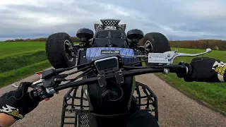 CRAZY STREETRIDE - Yamaha Banshee 350 - RAW SOUND!!!