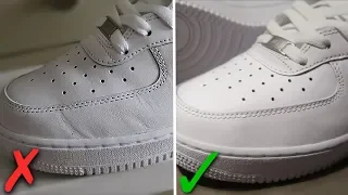 How To Get Creases Out Of Nike Air Force 1's (BEST WAY!!)